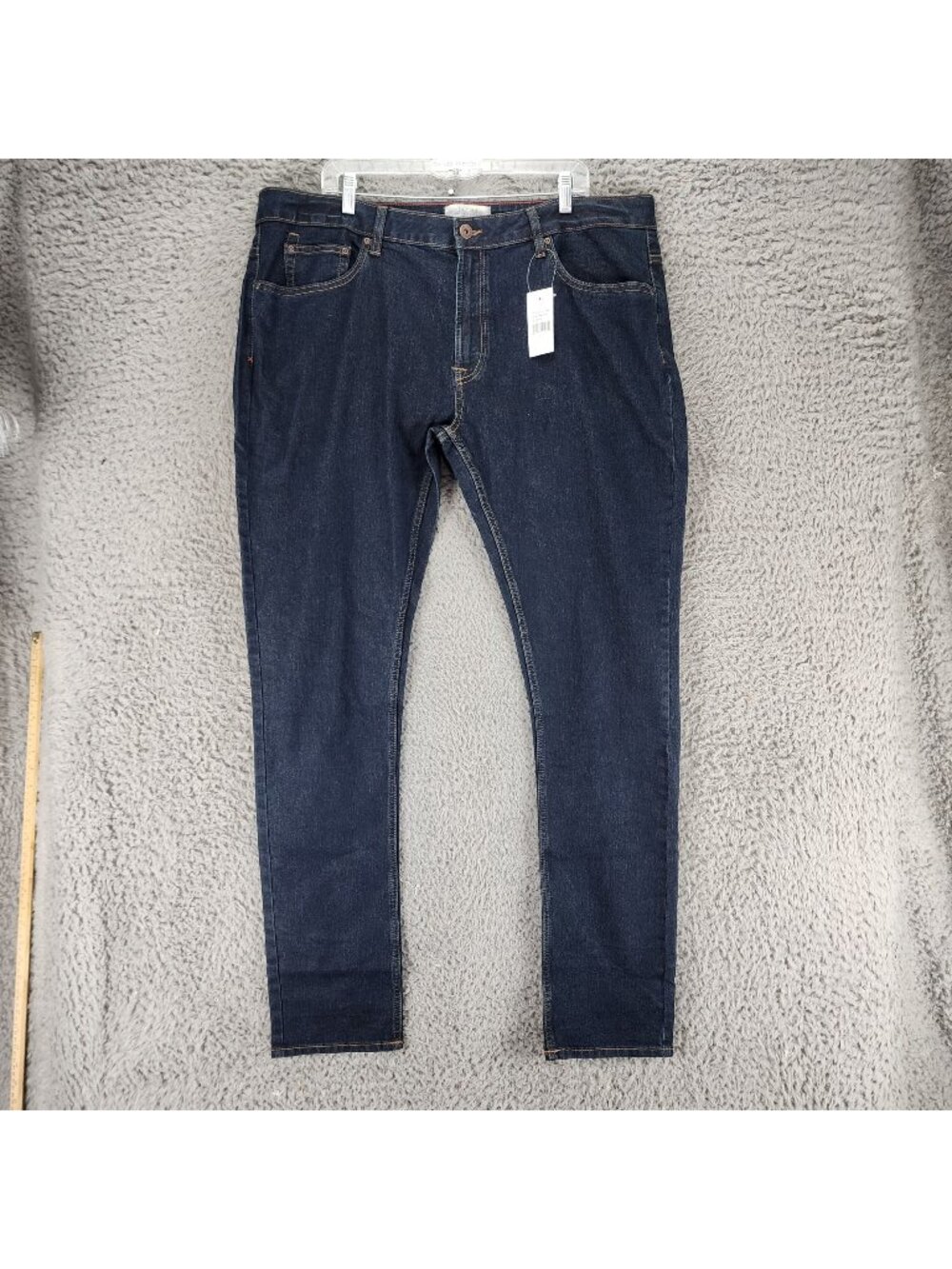Jachs Jeans Mens 40x34 Blue Stretch Denim Slim Fit Tapered Leg *NWT*